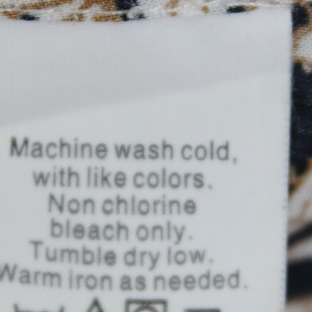 J. Crew navy/gold/white long sleeve blouse sz S - Picture 4 of 4